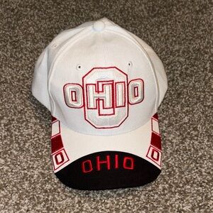 White and Red Ohio Cap